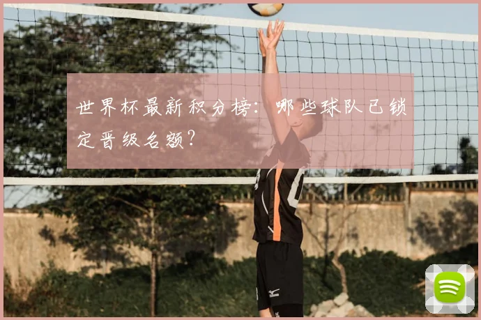 世界杯最新积分榜:哪些球队已锁定晋级名额?