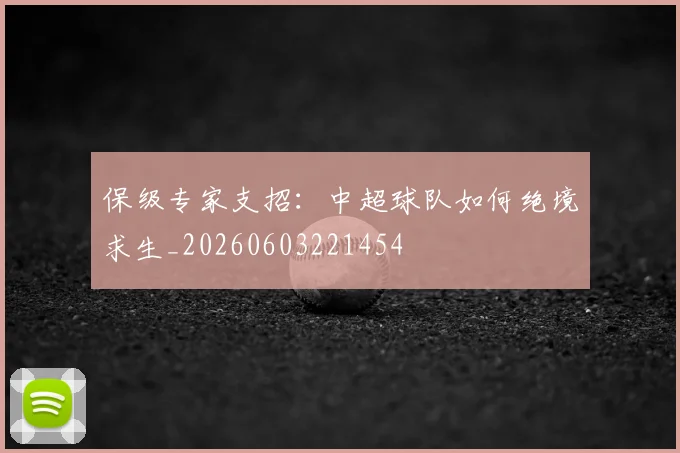 保级专家支招:中超球队如何绝境求生_20260603221454