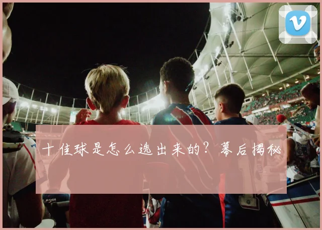 十佳球是怎么选出来的?幕后揭秘